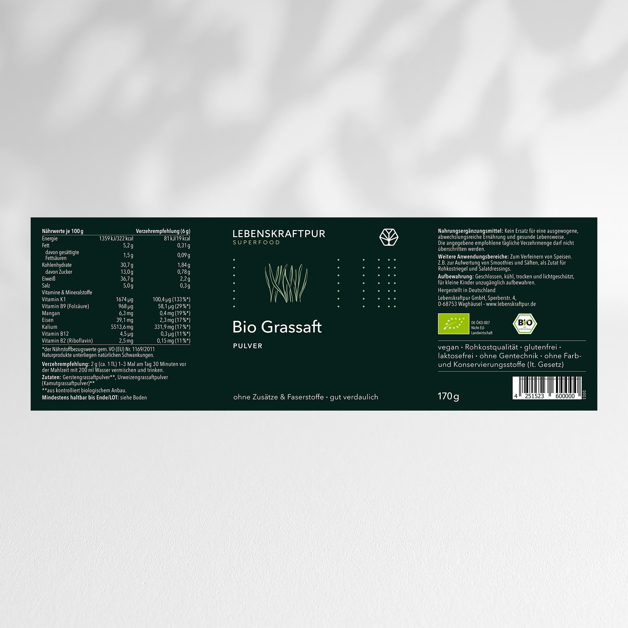 Bio Grassaft Pulver