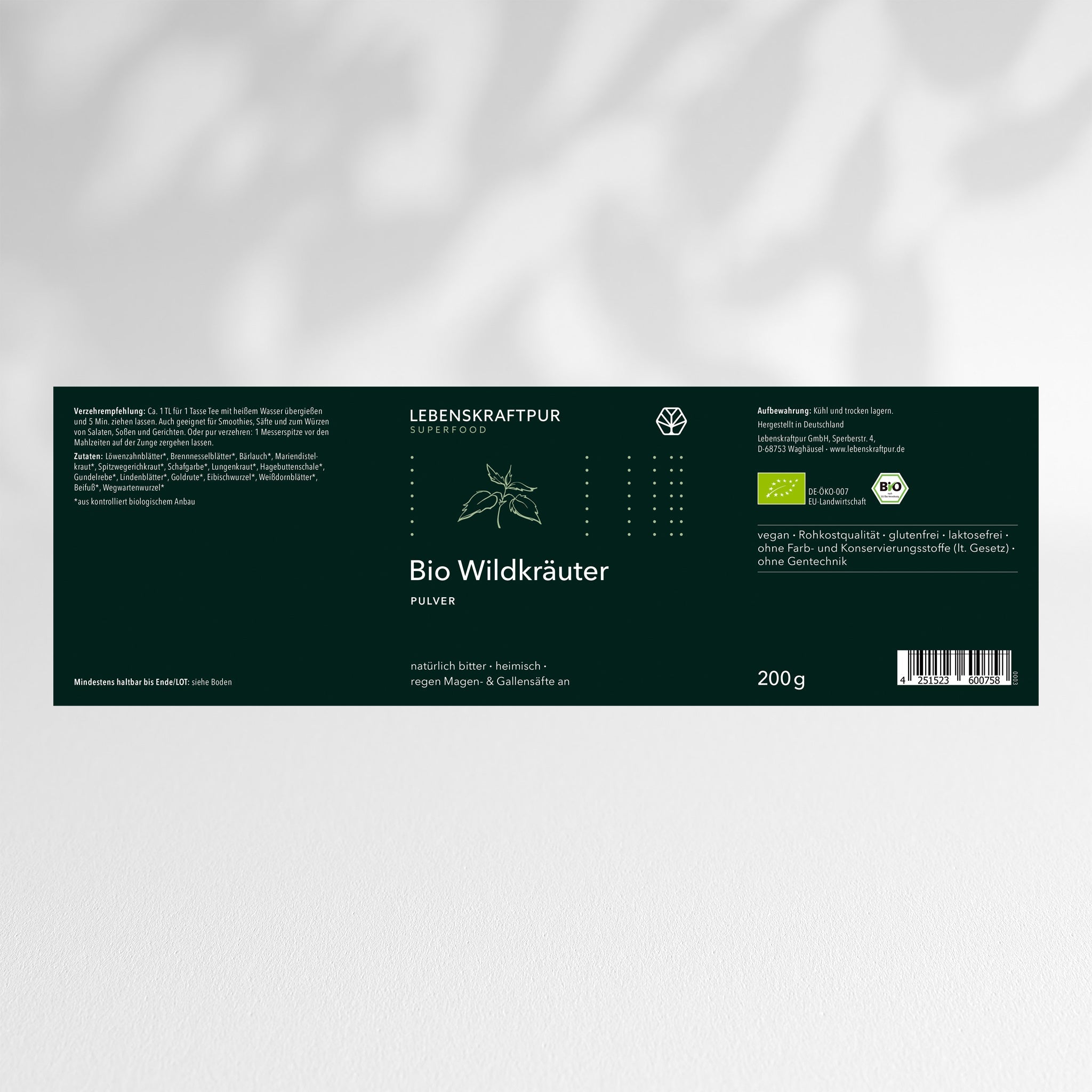 Bio Wildkräuter Pulver