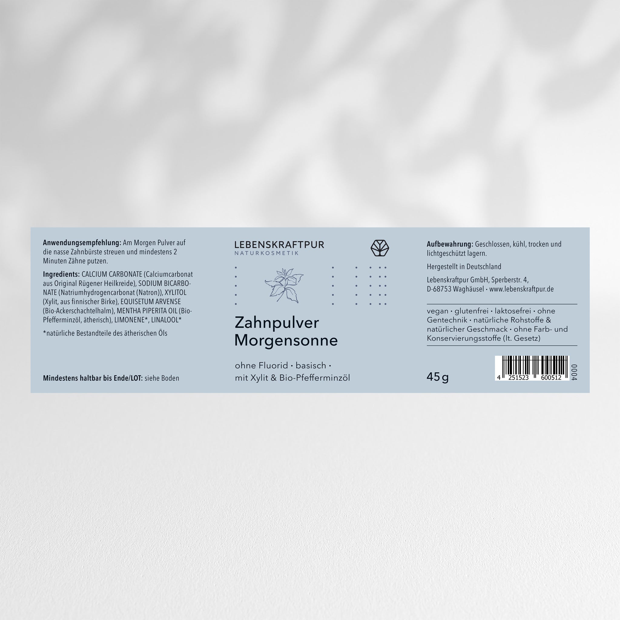Zahnpulver Morgensonne