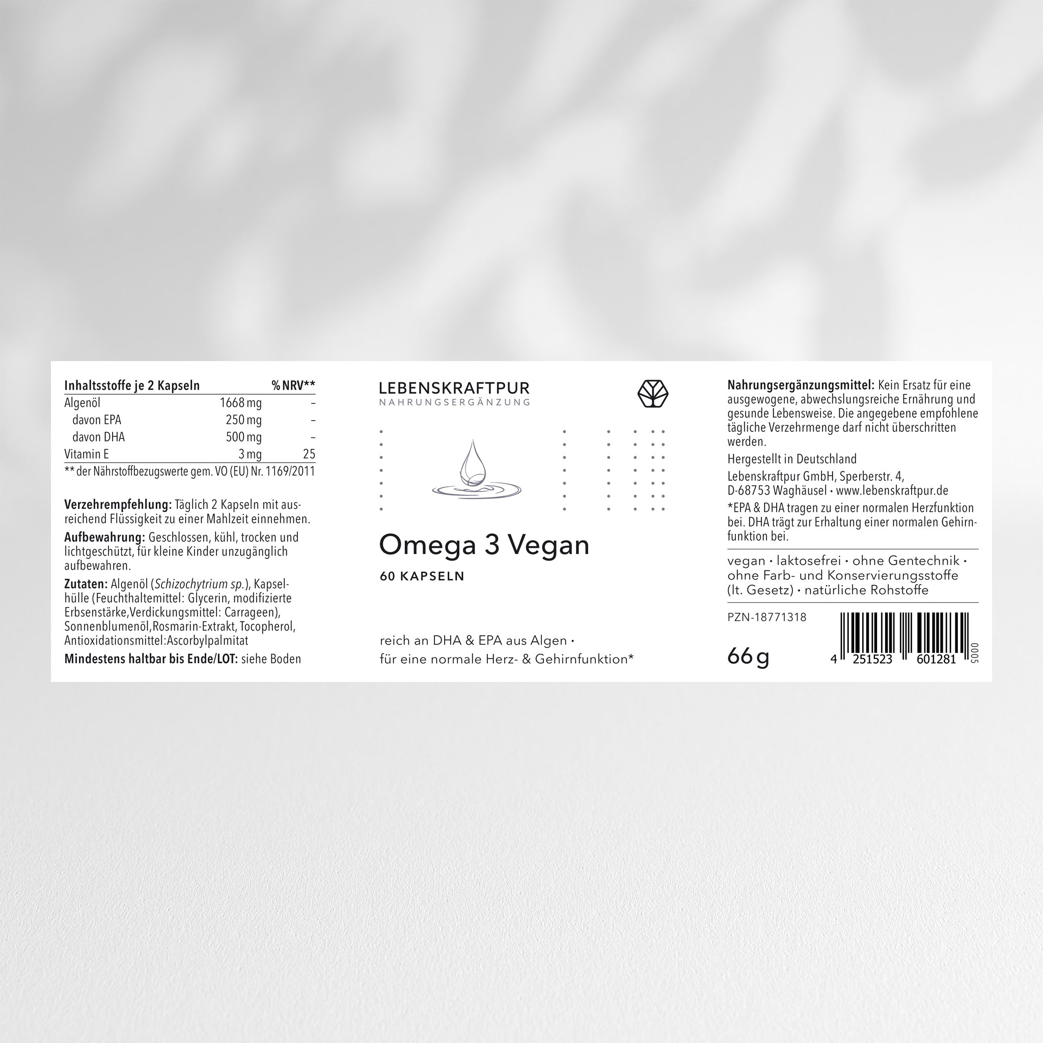 Omega 3 Vegan Kapseln