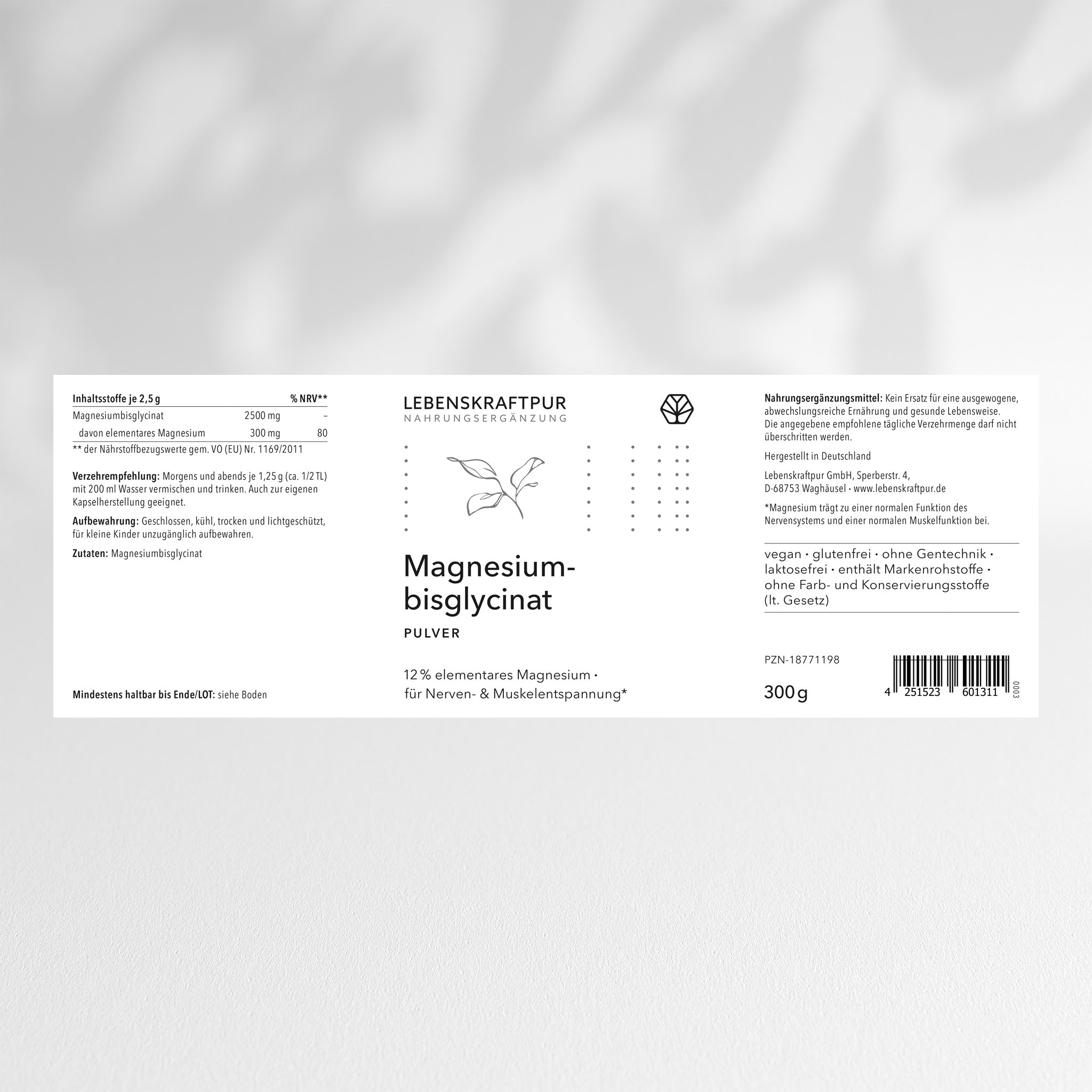 Magnesiumbisglycinat Pulver