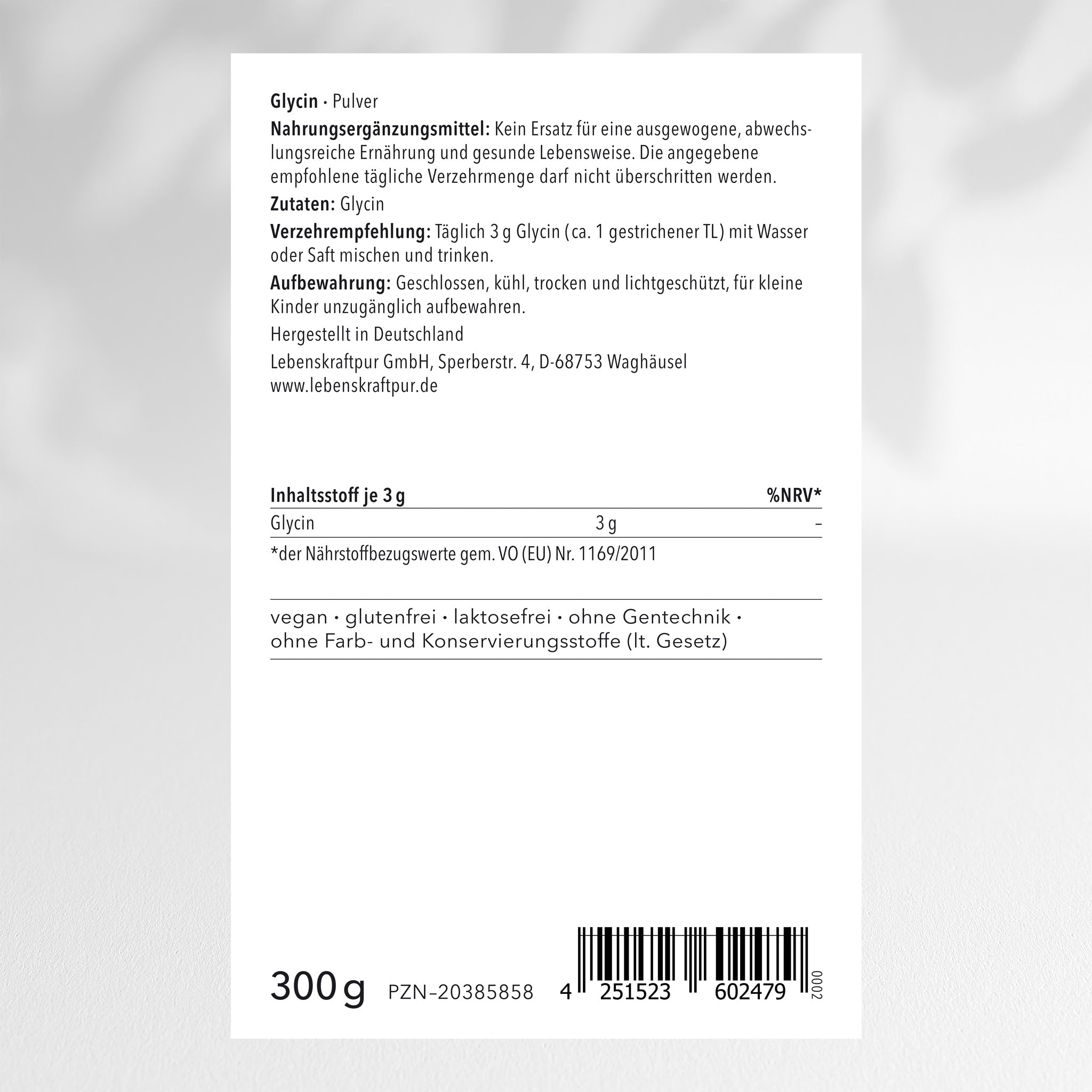 Glycin Pulver