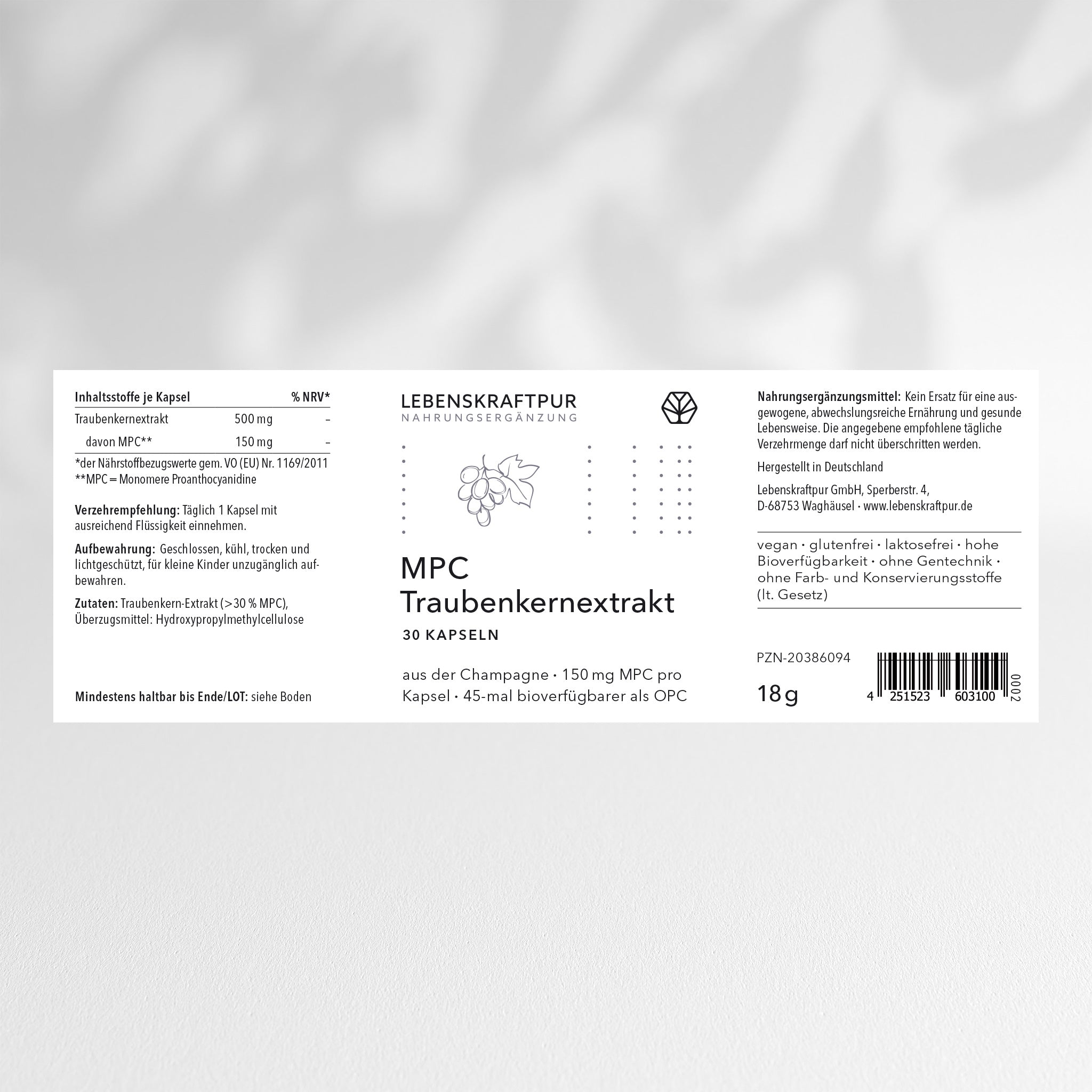 MPC Traubenkernextrakt Kapseln