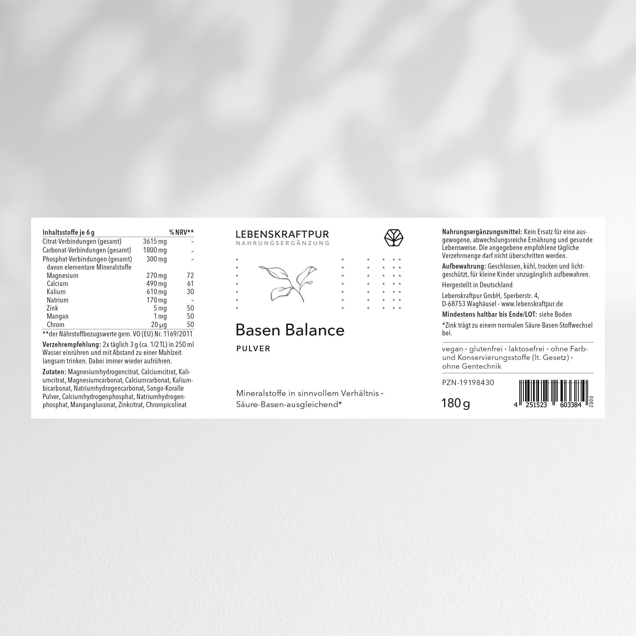 Basen Balance Pulver