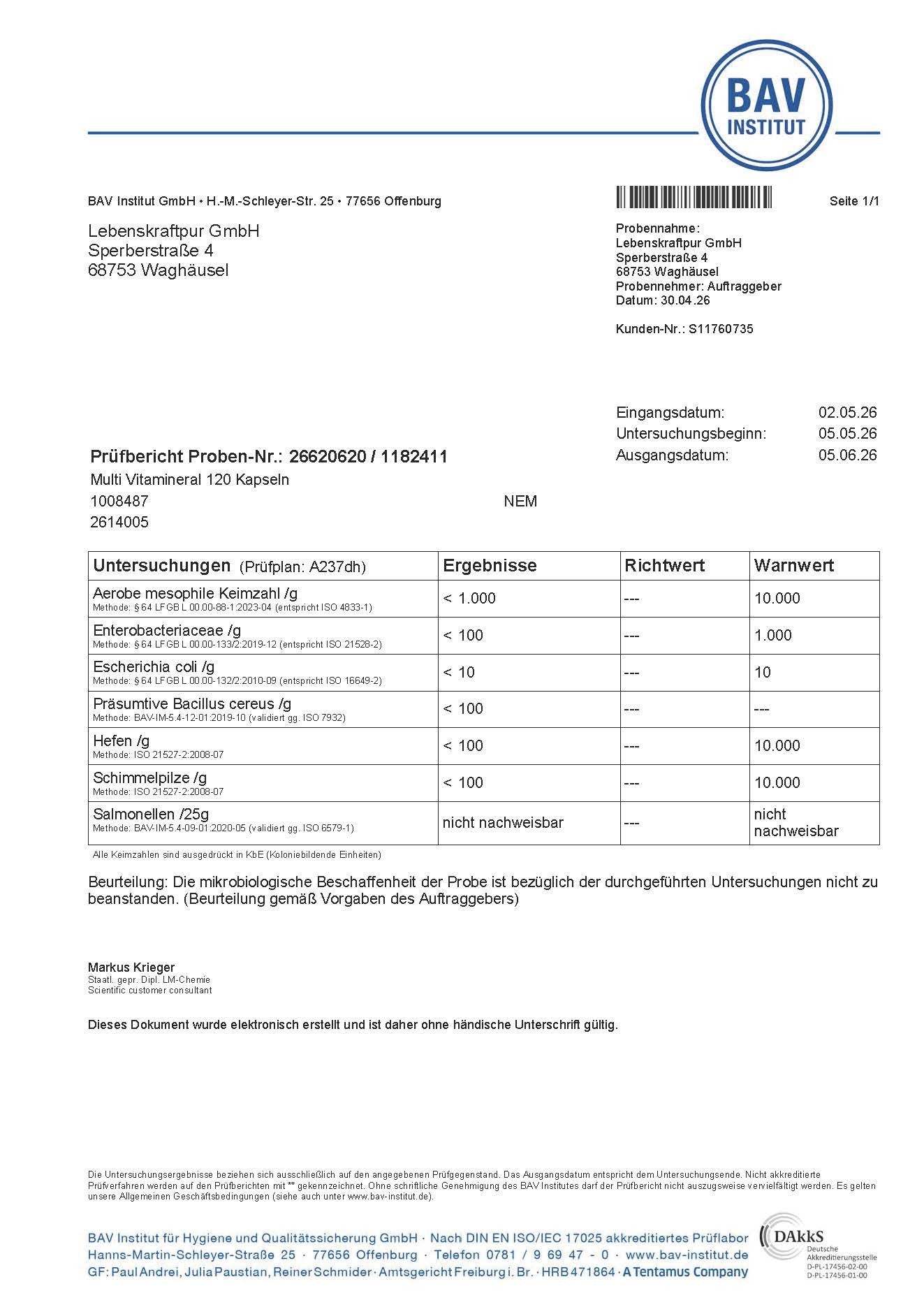 Multi Vitamineral Kapseln