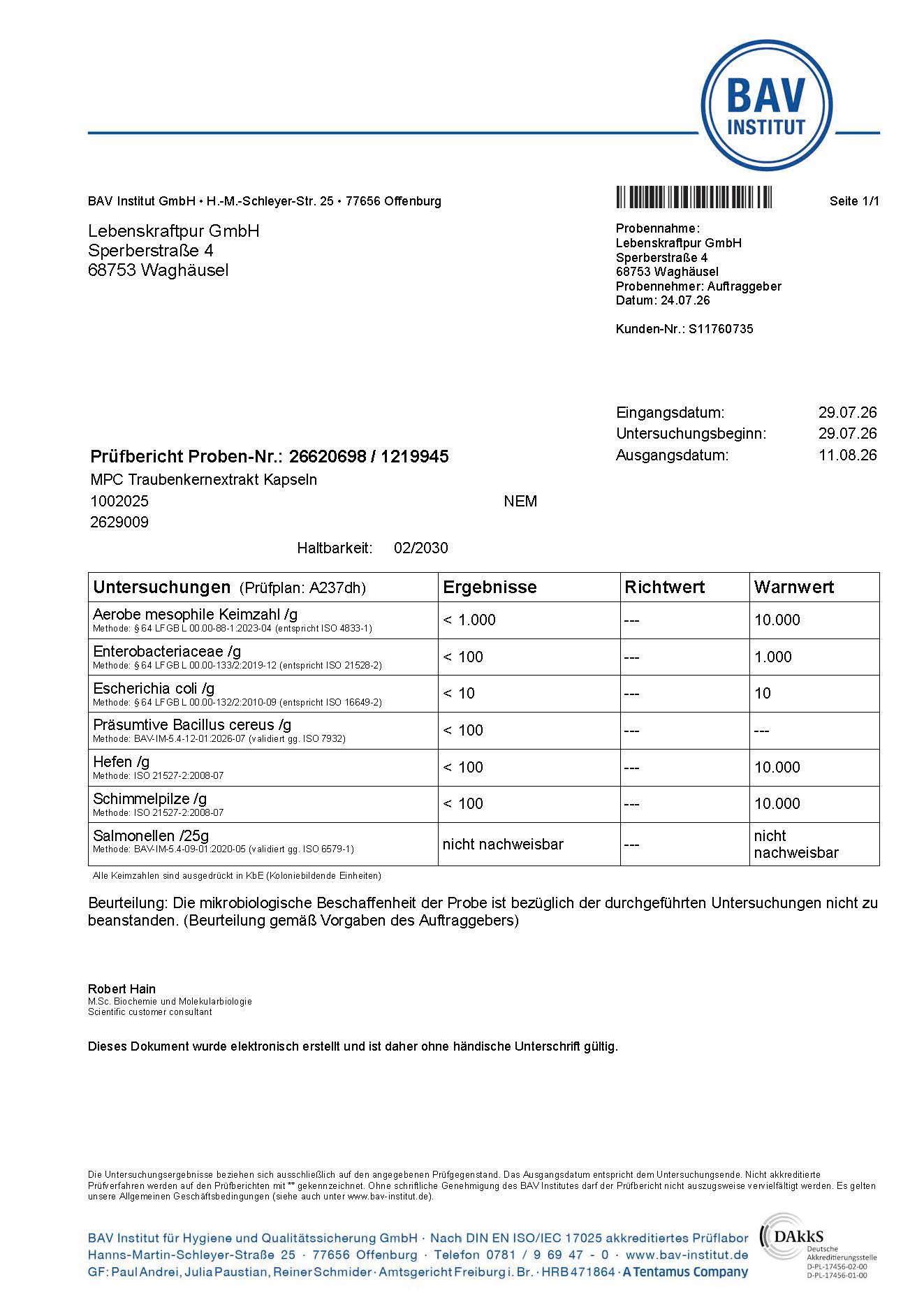 MPC Traubenkernextrakt Kapseln