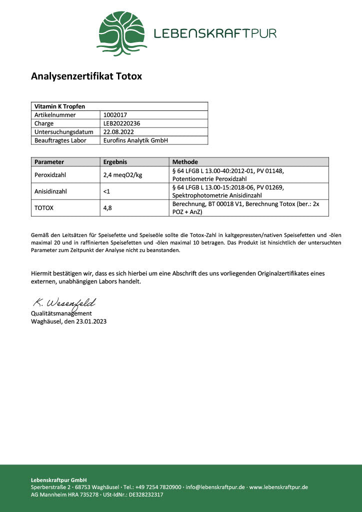 Produktbild Vitamin K Tropfen