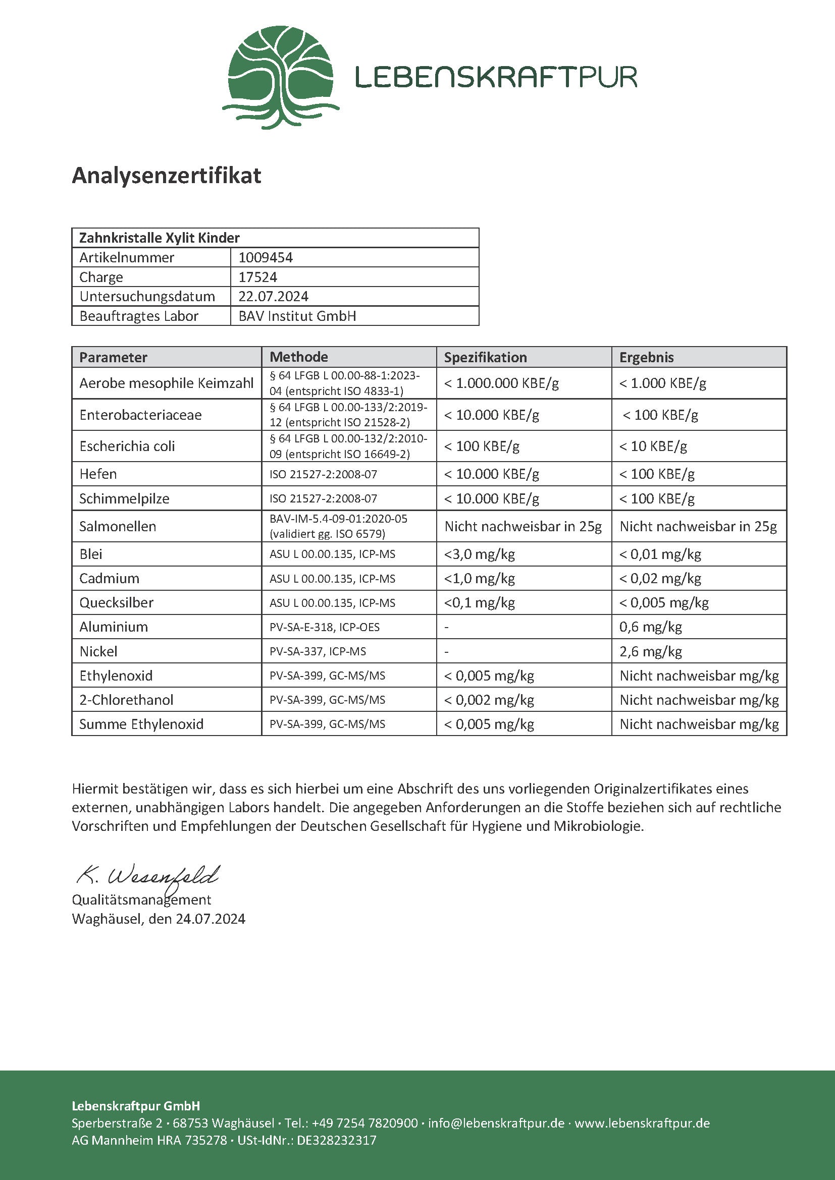 Produktbild Zahnkristalle® Kinder Xylit