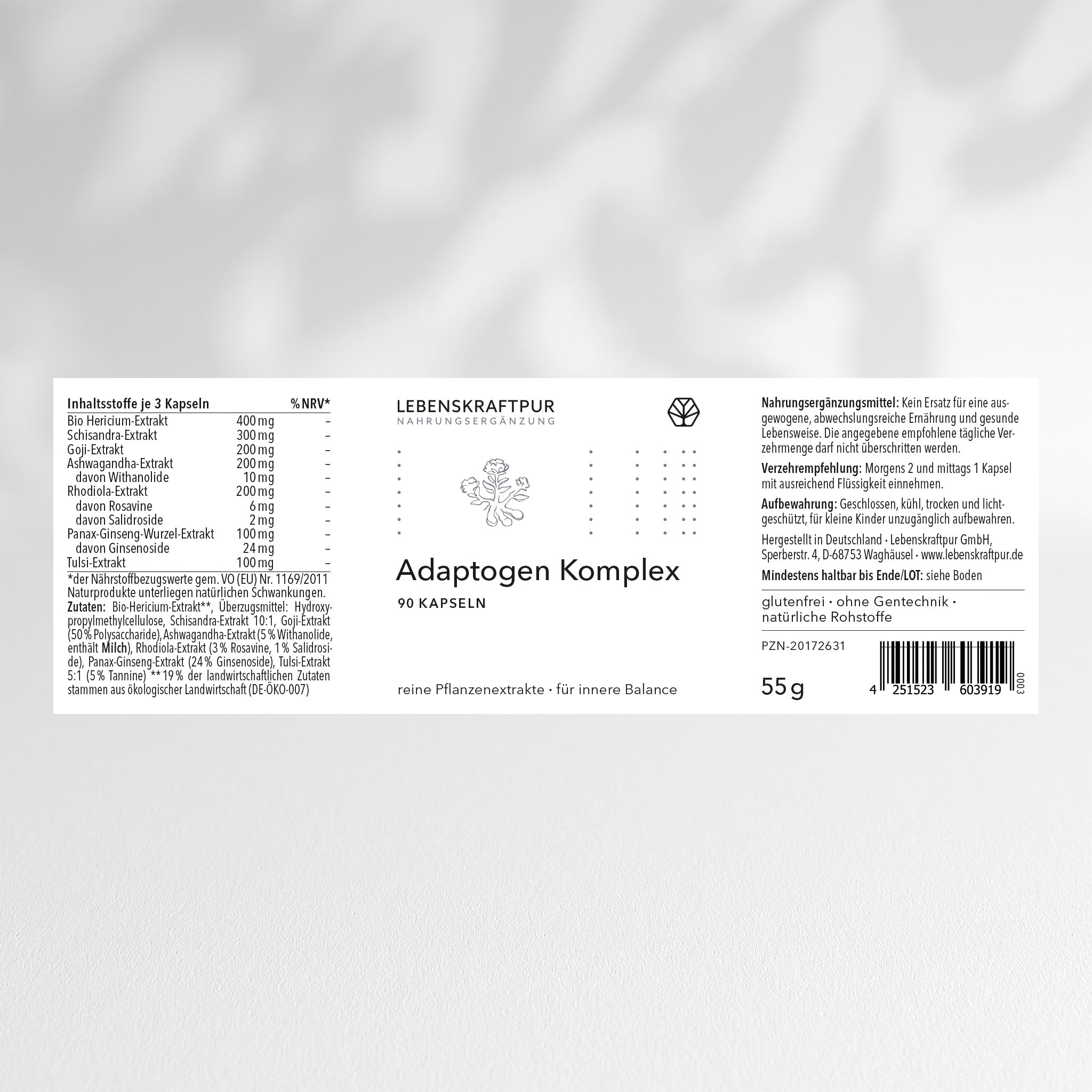 Adaptogen Komplex Kapseln