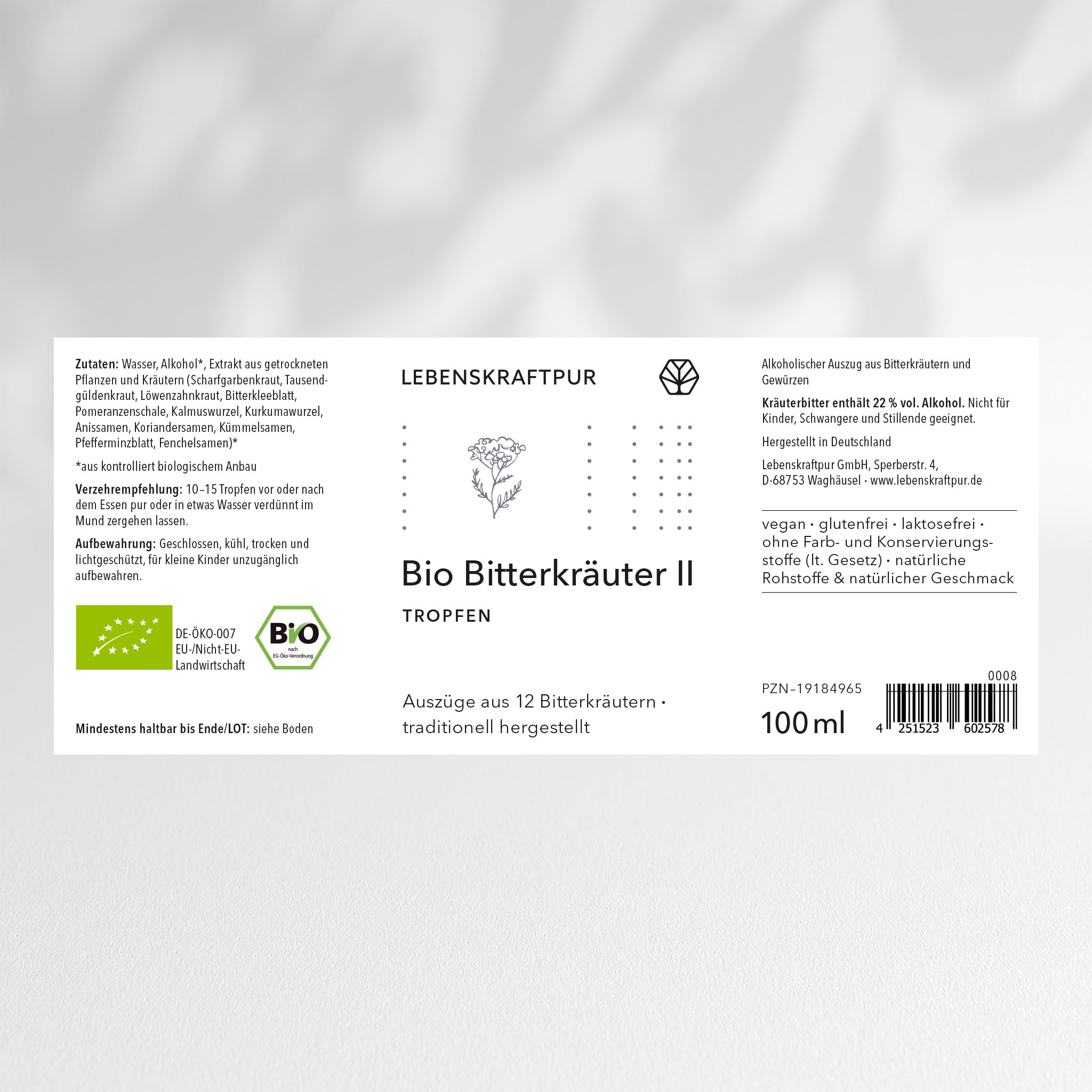 Bio Bitterkräuter II Tropfen