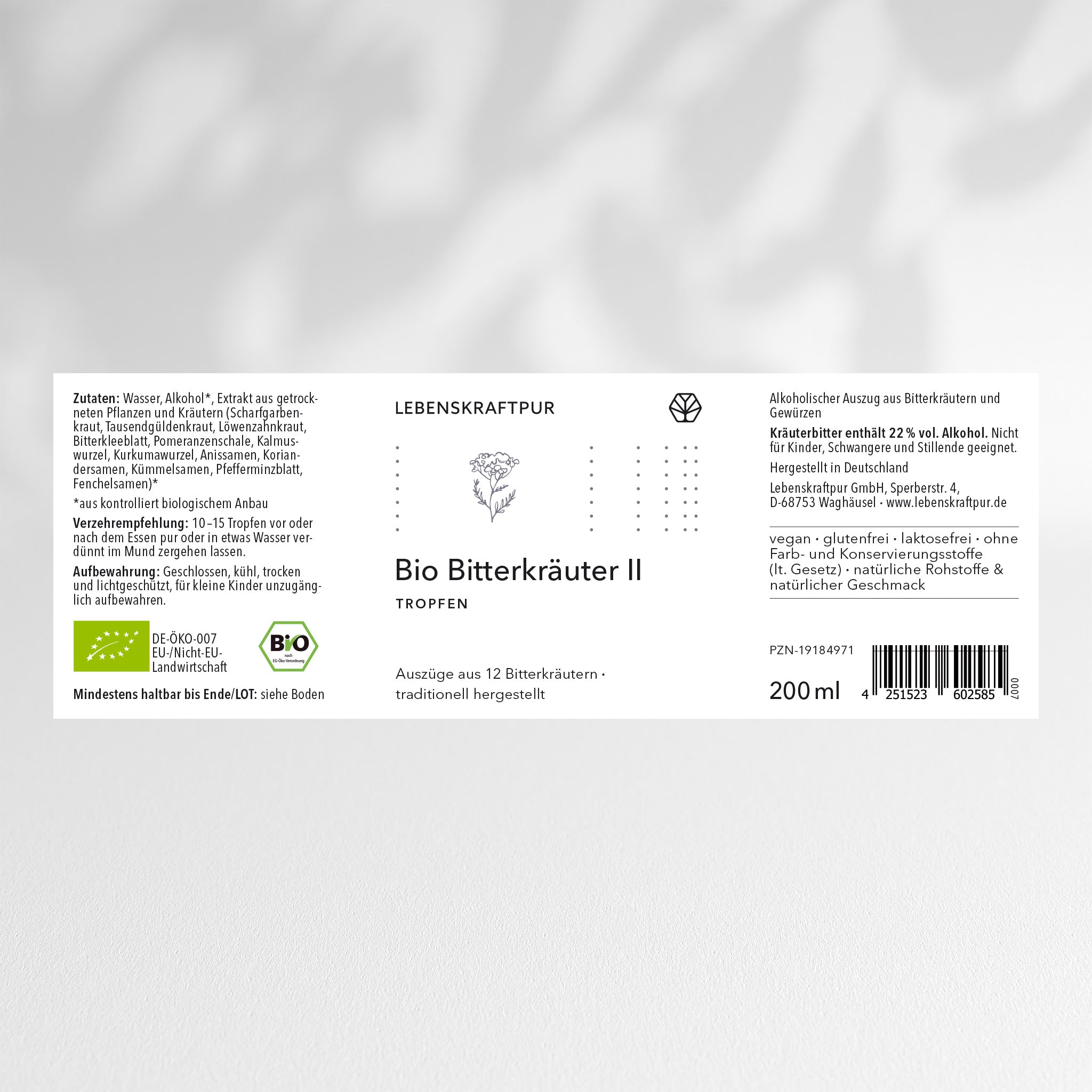 Bio Bitterkräuter II Tropfen