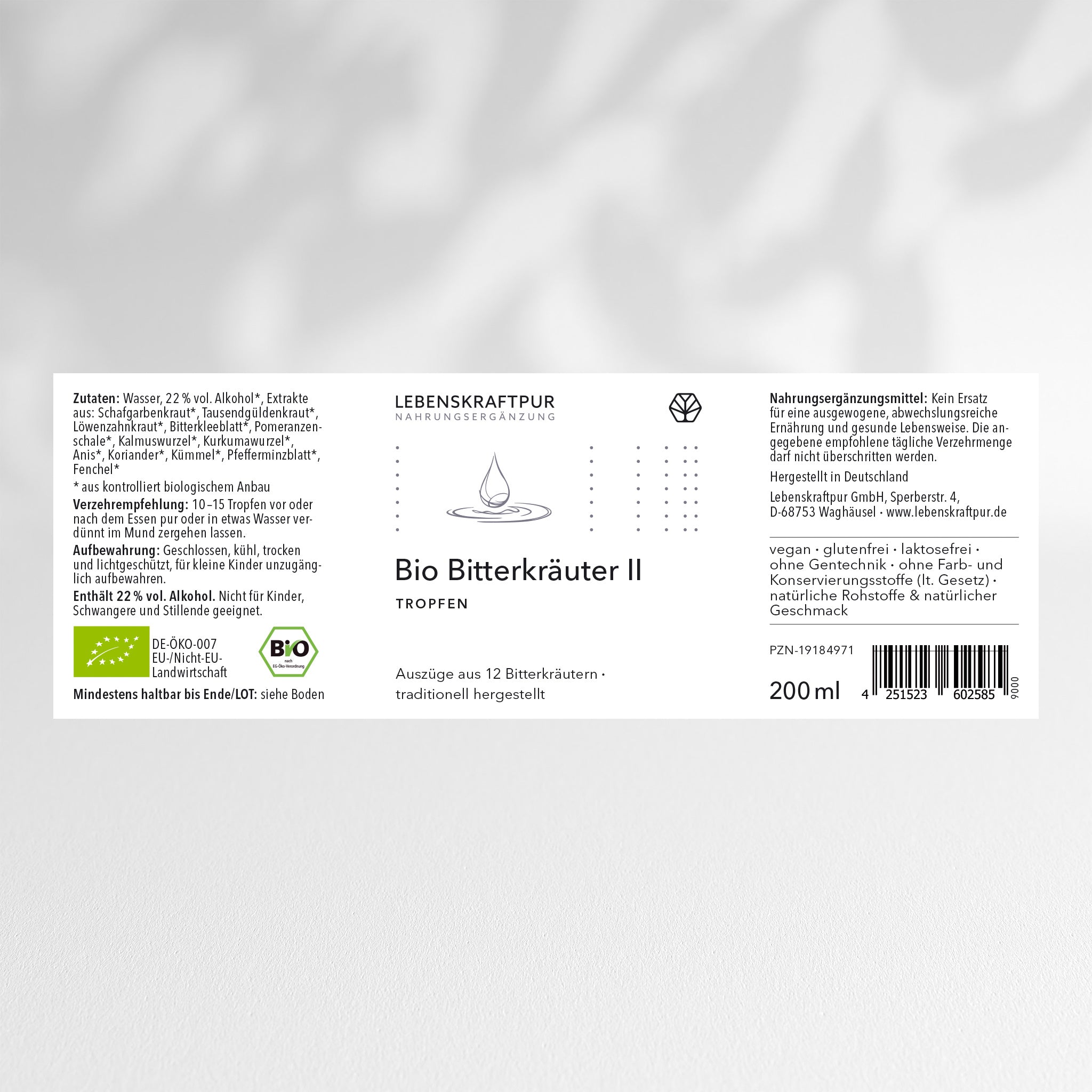 Bio Bitterkräuter II Tropfen