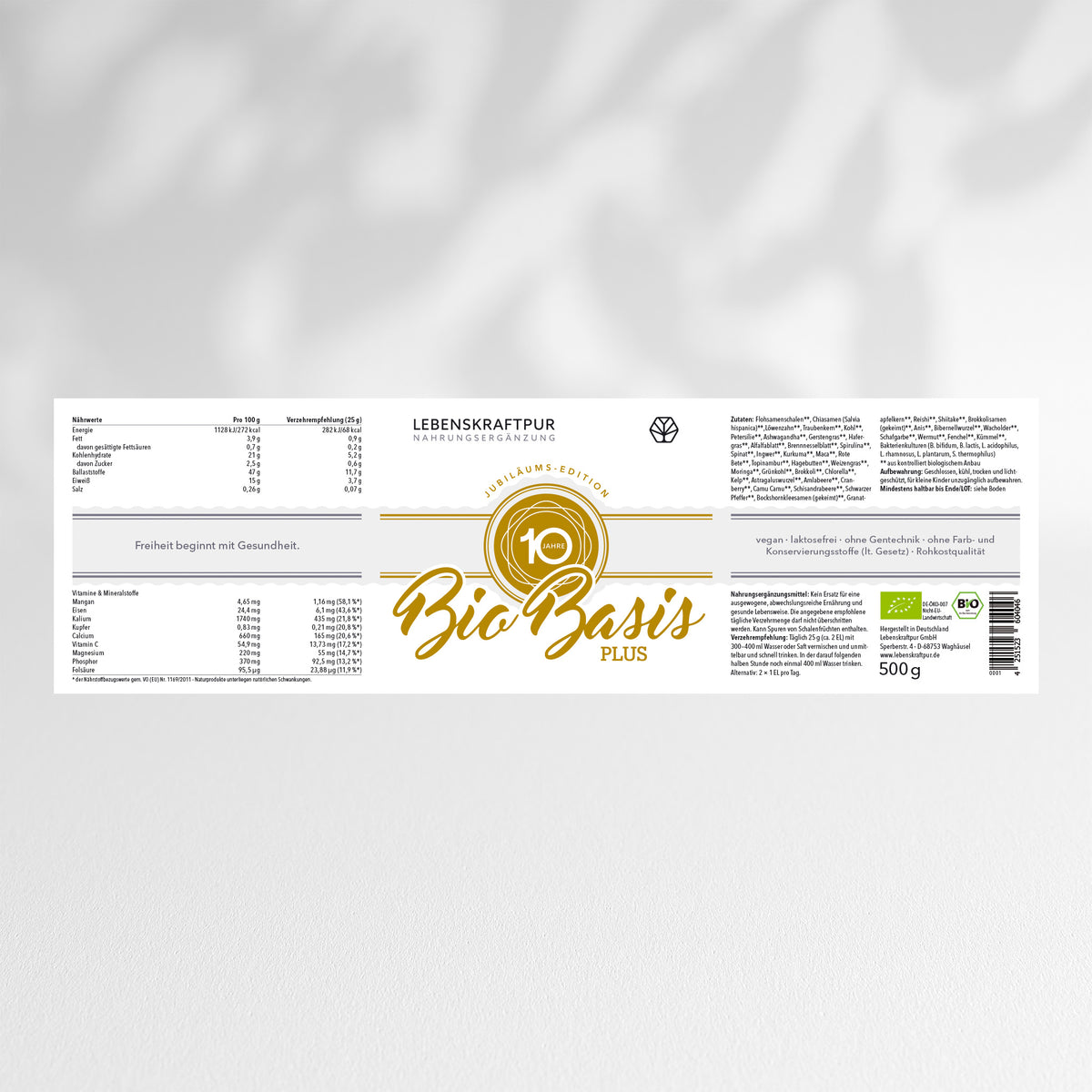 Bio Basis Plus Pulver (Jubiläumsedition)